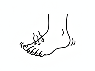 Feeling Sticky Between Your Toes