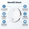 OSOJI 3-in-1 Robot Vacuum and Mop - Robotic Vacuum Cleaner - Robot Vacuum - Dojo Duo 990 - WiFi Connection. HEPA Filter. Powerful Suction System, Ultra-Quiet | Vaccuum Duo