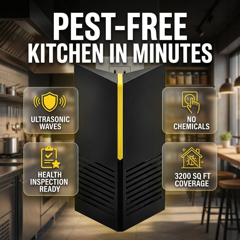 No Chemicals. No Traps. No More Failing Your Next Health Inspection.